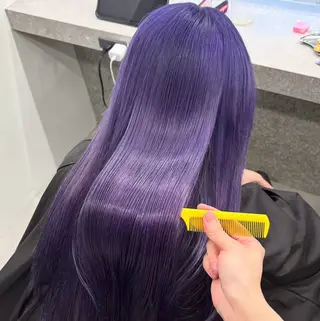 カラー Yoshiいろあそび 八王子/ハイトーンのヘアスタイル