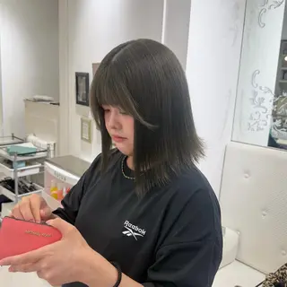 ミディアム カラー ParveMix 🩶🫧入江 香名のヘアスタイル