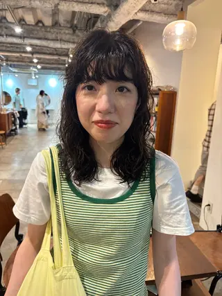 セミロング カラー パーマ Hayashi Shioriのヘアスタイル