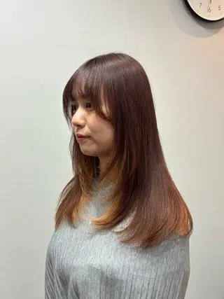 ミディアム 柴田真衣 /ナチュラル/半個室のヘアスタイル