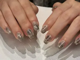 ネイル 🤍透け艶𐙚 ICHIKAのネイルデザイン