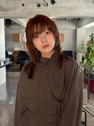 ミディアム 🍒透明感×艶カラー 🍒こなんのヘアスタイル