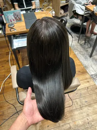 ロング カラー 透明感カラー 大工廻あすやのヘアスタイル