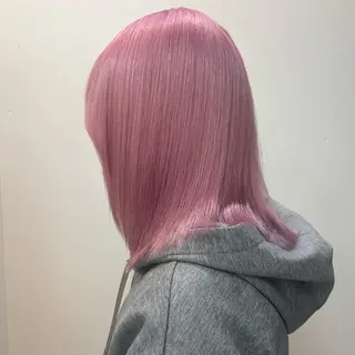 ミディアム カラー ブリーチ×似合わせハ イトーン🍎ののかのヘアスタイル