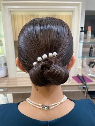 ミディアム ヘアアレンジ 韓国ヘアメイク🎀/ 縮毛矯正✨山本媛香のヘアスタイル