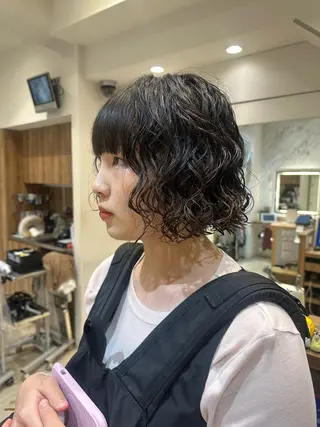 パーマ 🌀ボブ/ミディアム /パーマ🌀ayaのヘアスタイル