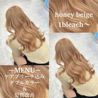 ロング カラー 色落ち綺麗🩰ハイ トーン🎀RINKAのヘアスタイル