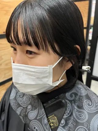 ショート カラー パーマ ヘアアレンジ メンズ キッズ ネイル マツエク・マツパ アイブロウ 久木原 ゆりのヘアスタイル