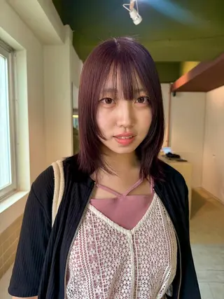 セミロング 【haRu ハル】 ゴトウハナのヘアスタイル