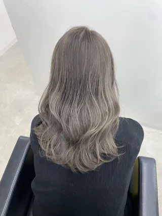 セミロング カラー 冨木 雄斗のヘアスタイル