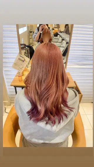 ロング 🌷【暖色艶カラー】 shiori🌷のヘアスタイル