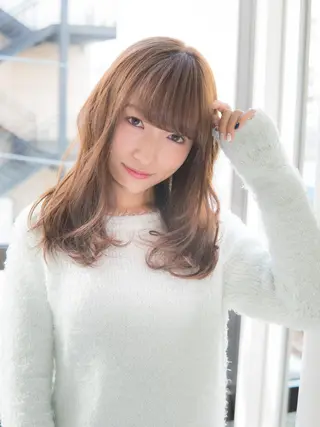 セミロング 永野 良一のヘアスタイル