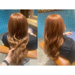 カラー 🩵盛れる顔周り/ 艶カラーemi🩵のヘアスタイル