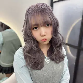 ロング カラー Ren. 🦋デザインカラーのヘアスタイル