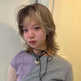 ミディアム カラー 履歴回収❎ブリーチ/ レイヤーボブ🪄aiのヘアスタイル