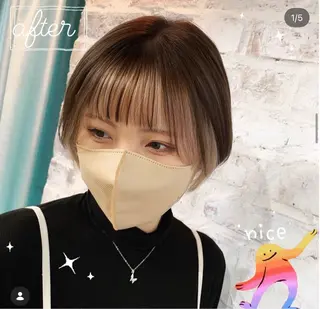 ショート カラー 髙木 利央のヘアスタイル