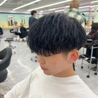 ショート カラー パーマ ヘアアレンジ メンズ キッズ 🔷横浜1のパーマ 職人🔷将太郎のヘアスタイル