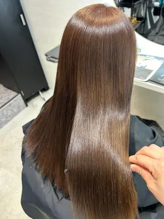 ロング ブリーチ縮毛矯正/ 髪質改善💎中野紀恵のヘアスタイル