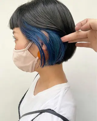 ショート カラー tonari 梅田、中崎町のヘアスタイル