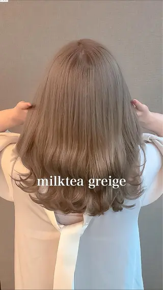 ミディアム カラー Selenehair 三条本店のヘアスタイル
