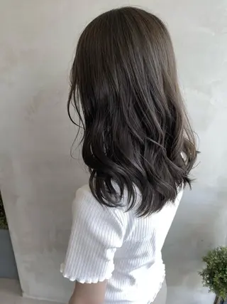 セミロング カラー ヘアアレンジ ネイル マツエク・マツパ 夜23時まで予約🉑 reverieあきらのヘアスタイル