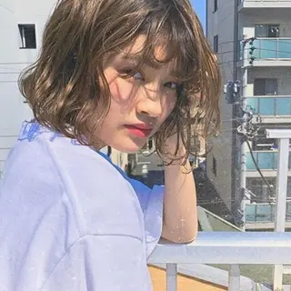 ミディアム カラー パーマ オーダー 府中のヘアスタイル
