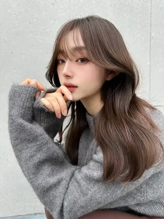 カラー ❤︎横浜❤︎うる艶 透明感カラー❤︎のヘアスタイル