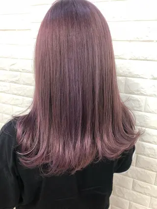 セミロング カラー famille ファミーユのヘアスタイル