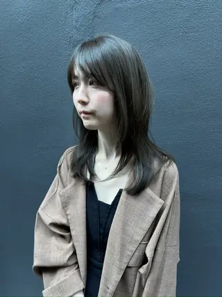 セミロング カラー 艶髪/透明感カラー tawadaのヘアスタイル