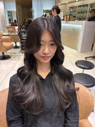 ロング カラー 耳かけショート⛌似 合わせカラー🌟荒砂のヘアスタイル