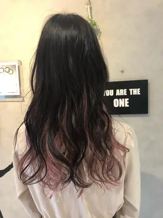 ロング カラー 中村 幸子のヘアスタイル