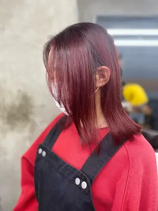セミロング カラー レイヤーカット 赤み消し　店長/大和のヘアスタイル