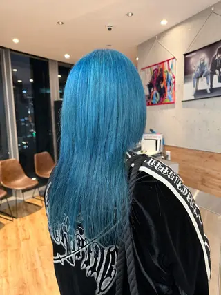 セミロング 似合わせカット/ デザインカラー🦄のヘアスタイル