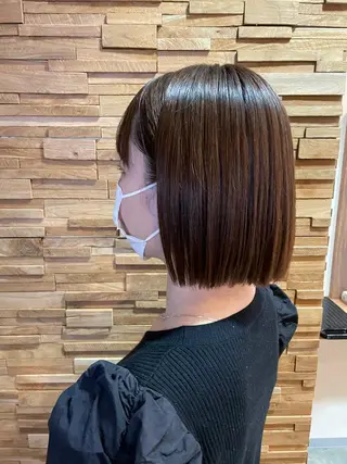 ミディアム カラー 福田 ジュンキのヘアスタイル
