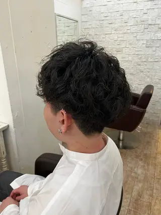 パーマ メンズ 杉山 蒼汰のヘアスタイル