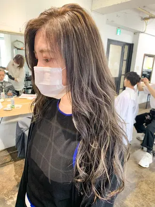 ロング カラー メンズパーマ メンズ特化ryoのヘアスタイル
