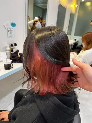 ミディアム カラー ブリーチカラー 🩵MIZUKIのヘアスタイル