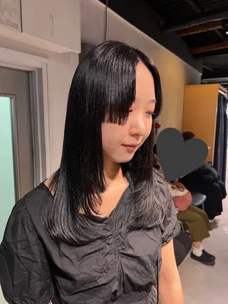 ロング NANAMI🩵 大人可愛い韓国ヘアのヘアスタイル