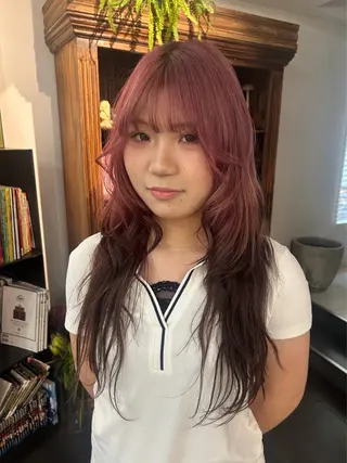 ロング カラー デザイン/アレンジ ❤︎イシイレイのヘアスタイル