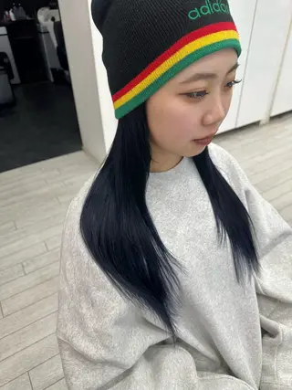 ロング カラー 石井（遠藤） 愛莉のヘアスタイル