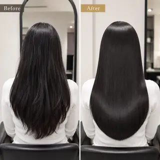 ロング ひゅうが/新宿 髪質改善/縮毛矯正のヘアスタイル