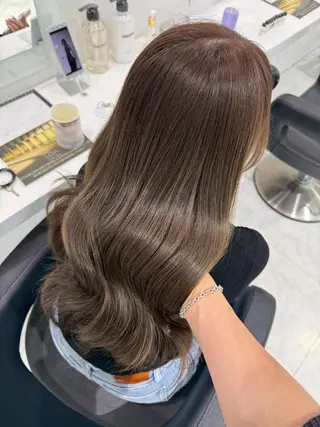カラー 赤み消し🌿透明感 カラー🌿銀座のヘアスタイル