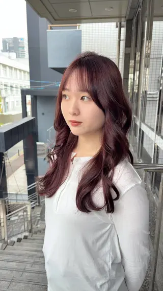 セミロング カラー hitomi ♡のヘアスタイル