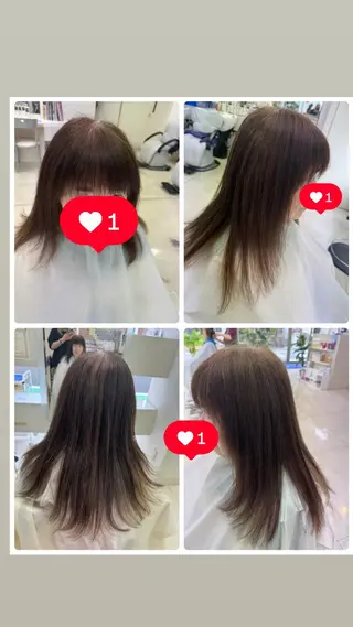 ロング タカハシ リナのヘアスタイル