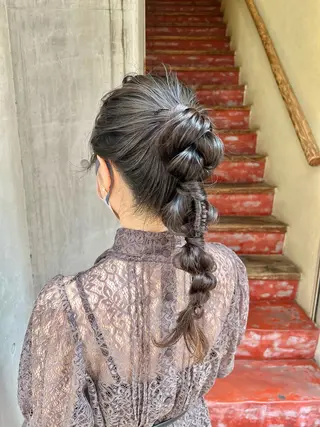 セミロング カラー ヘアアレンジ 「sumi」 AMIのヘアスタイル