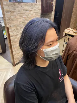 ミディアム カラー メンズ シャローネ池袋 【れいな】のヘアスタイル