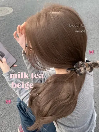 ロング カラー ヘアアレンジ 透明感カラー🎀艶髪 Anju/渋谷🎀のヘアスタイル