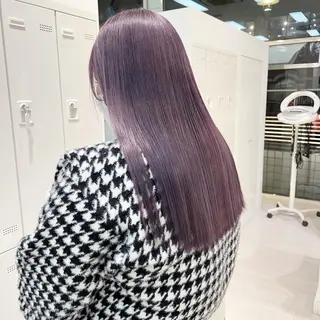 ロング カラー NANO/ ブリーチ×レイヤーのヘアスタイル