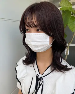 ミディアム カラー ◎モチマル チアキ◎のヘアスタイル