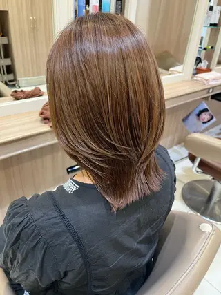 カラー モデル様募集中 田中ゆらのヘアスタイル